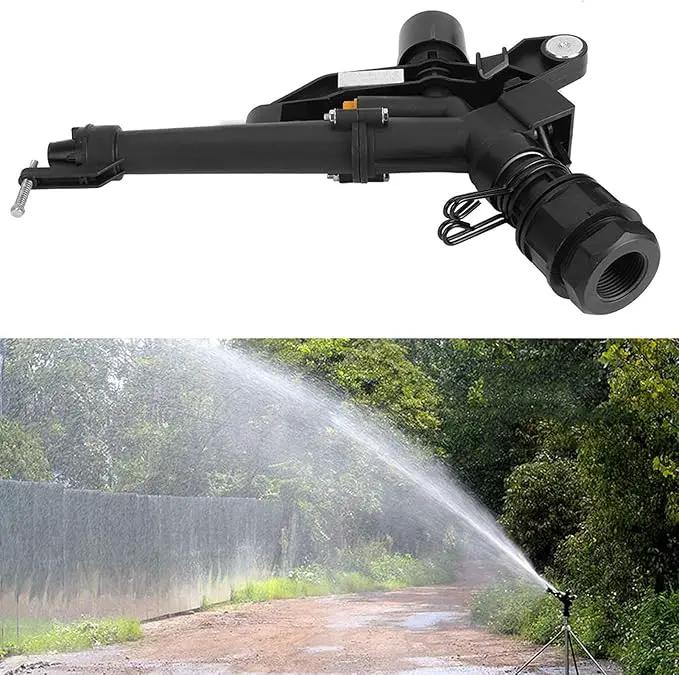 Rocking Arm Sprinkler, 1.5in to 1in DN25 Female Thread Adjustable 360 Degree Rotating Rocking Arm Impact Mini Sprinkler with Nozzle Set by GreenHaven Gardens