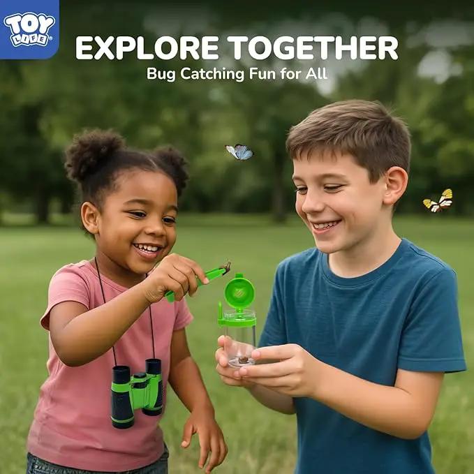 TOY Life Bug Catcher for Kids, Bug Catching Kit Kids Explorer Kit with Bug Net, Catching Tool, Tweezers, Magnifying Glass, Binoculars, Insect Catcher, Educational Outdoor Toys Kid Adventure Set by GreenHaven Gardens