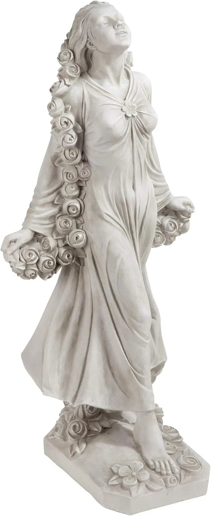 Design Toscano KY47018 Flora Divine Patroness of Gardens Roman Statue, 14 Inches Wide, 14 Inches Deep, 31 Inches High, Antique Stone Finish by GreenHaven Gardens