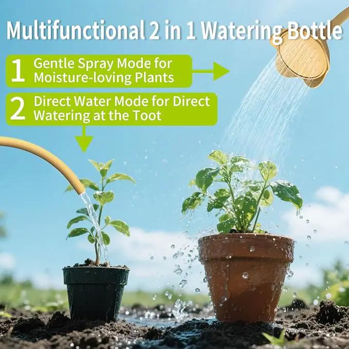 Squeeze Bottles for Plants, 11oz, 325ml Small Watering Can for Succulent, Muti-Function Squirt Bottle for Seedling Watering, Wash, Tattoo, Khaki by GreenHaven Gardens