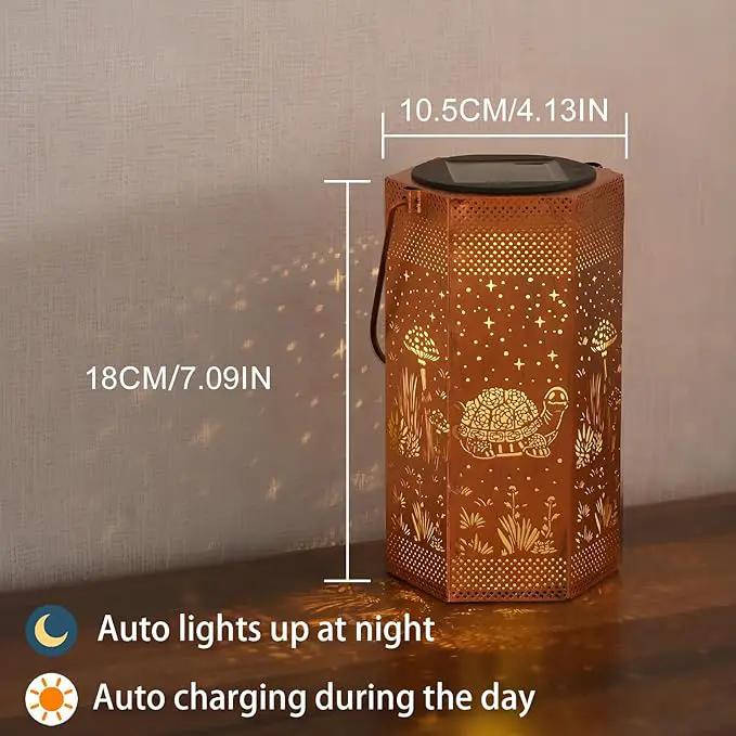 Turtles Solar Lantern Outdoor Waterproof - Birthday Gifts for Women Mom Grandma Men, Mothers Day Gifts, Solar Lights Outdoor Hanging Garden Decor for Outside, Patio, Yard, Lawn by GreenHaven Gardens