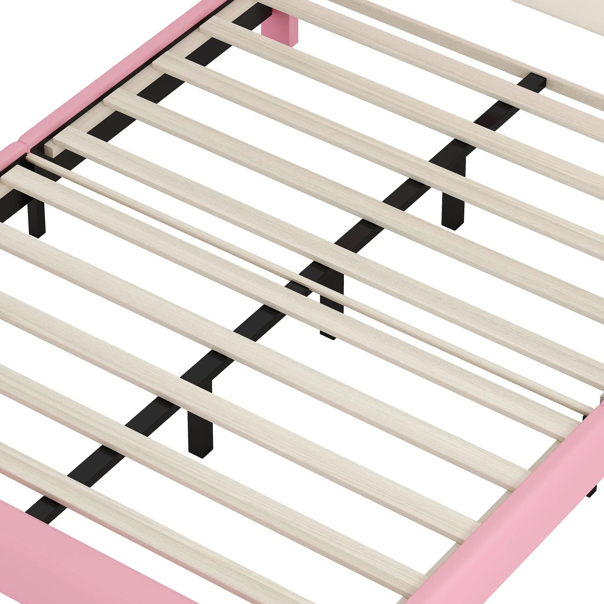 Upholstered Princess Platform Bed With Crown Headboard by HouseOfZazla