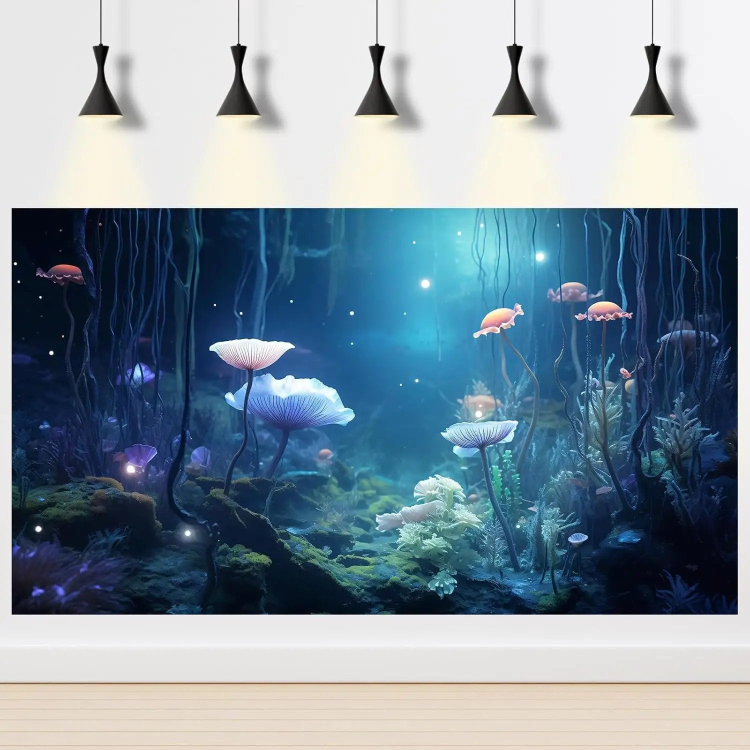 Aquarium Background Surreal Underwater Garden Fish Tank Background Lush Moss Aquatic Plants Tropical Style Landscape Terrarium Tank Backgrounds Under Sea World Aquarium Tank Wallpaper Poster 30x18in by GreenHaven Gardens