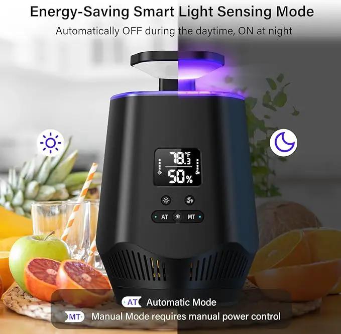 Fruit Fly Traps for Indoors, Gnat Traps for House Indoor Fly Trap Indoor, Effective Fruit Fly Traps Bug Zapper Indoor Mosquito Trap for House Plant Pest Control with 10PCS Refills by GreenHaven Gardens
