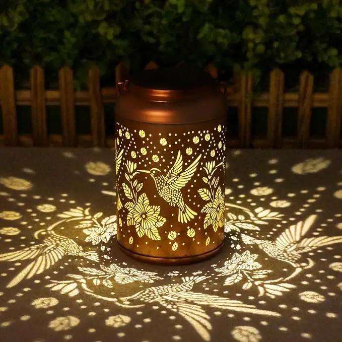 Hummingbird Solar Lanterns Outdoor Waterproof Hanging Solar Lights, Birthday Gifts for Women, Men, Mom, Mothers Day Gifts, Garden Decor for Outside, Patio, Outdoor, Yard, Lawn, Balcony by GreenHaven Gardens
