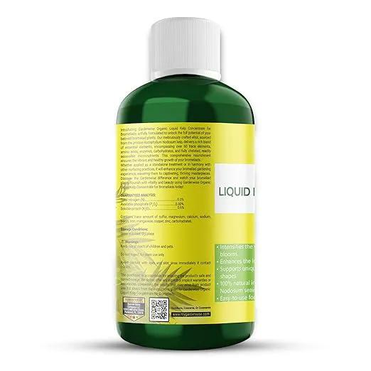 Organic Premium Kelp Seaweed Fertilizer - Bromeliad Fertilizer - Liquid Plant Food, Bromeliad Potting Mix Enhancer - Ideal for Bromeliad Plant & Live Plant Care (8 OZ) by GreenHaven Gardens