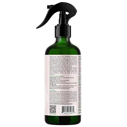 Orchid Food Bloom Booster Fertilizer - Bloom Orchids Fertilizer – Phosphorus and Potassium Formula 0-0.05-0.03 - Ready-to-Use Spray with Chelated Micronutrients (8 OZ) by GreenHaven Gardens