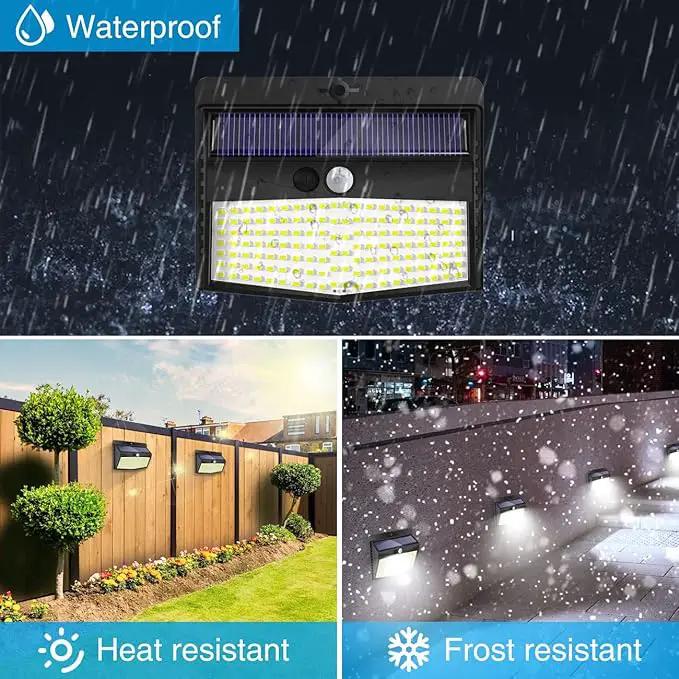 Solar Outdoor Lights - 138 LED/5 Packs Solar Motion Sensor Security Lights with 3 Lighting Modes for Garden, Fence, Yard, Deck, Garage by GreenHaven Gardens