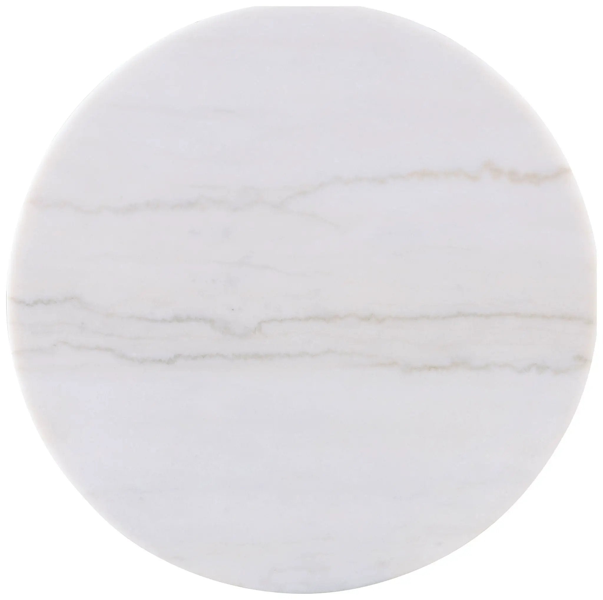 Jason 2-piece Round White Marble Coffee Table Set Greige by Unique Piece Furniture