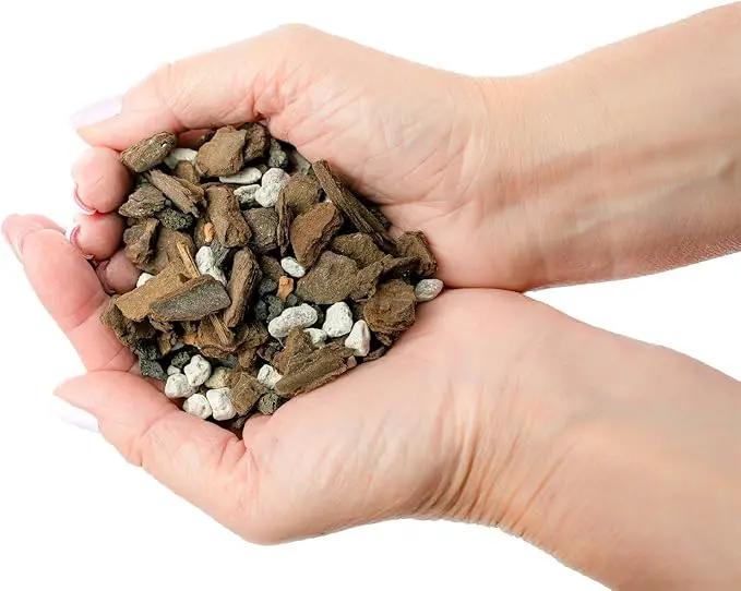Premium Bonsai Soil All Purpose Fast Draining Mix - Pumice, Lava, Calcined Clay and Pine Bark Potting Pre Mixed Bonsai Plant Soil Mixture by GARDENERA - Made in USA - (1 Quart Bag) by GreenHaven Gardens