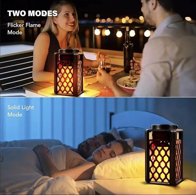 Outdoor Bluetooth Speaker,Wireless Bluetooth Speaker with Torch Light,IP65 Waterproof LED Flame Atmosphere Lantern Speaker for Party Garden Camping Patio Men Women Couples Dads Moms by GreenHaven Gardens