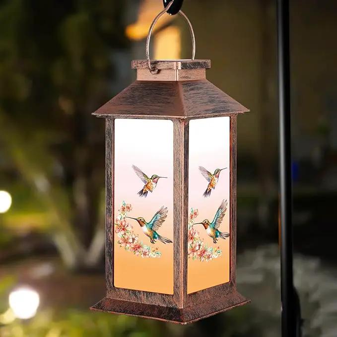 Solar Lantern Outdoor Waterproof Hummingbird Garden Decor Birthday Gifts for Women Mom and Grandma Solar LED Plastic Decorative Hanging Light for Yard(Hummingbird ) by GreenHaven Gardens