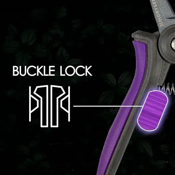 Non-stick Resin Resist Blade Micro-Tip Garden Snips 6" Fluorine Coating Garden Scissors Pruning Shear Precision Bud Trimming Hand Pruner Leaf Stem Sharp Snips Effort-saving 2 PACK by GreenHaven Gardens