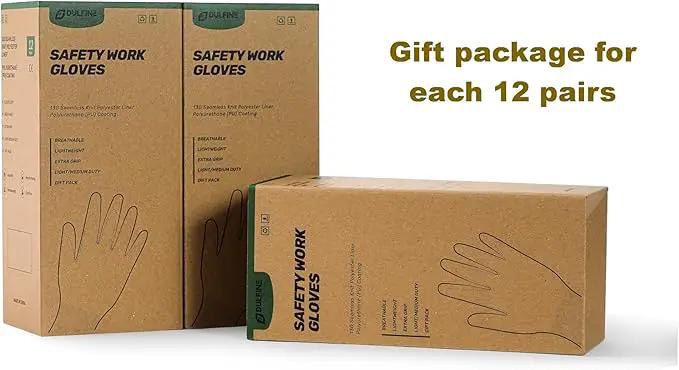 DULFINE Safety Work Gloves for Men PU Coated 12 Pairs Bulk Pack,Hi-Vis Yellow Seamless Knit Glove with thin Polyurethane Coated Smooth Grip on Palm & Fingers,Ideal for General Duty Work (XX-Large) by GreenHaven Gardens