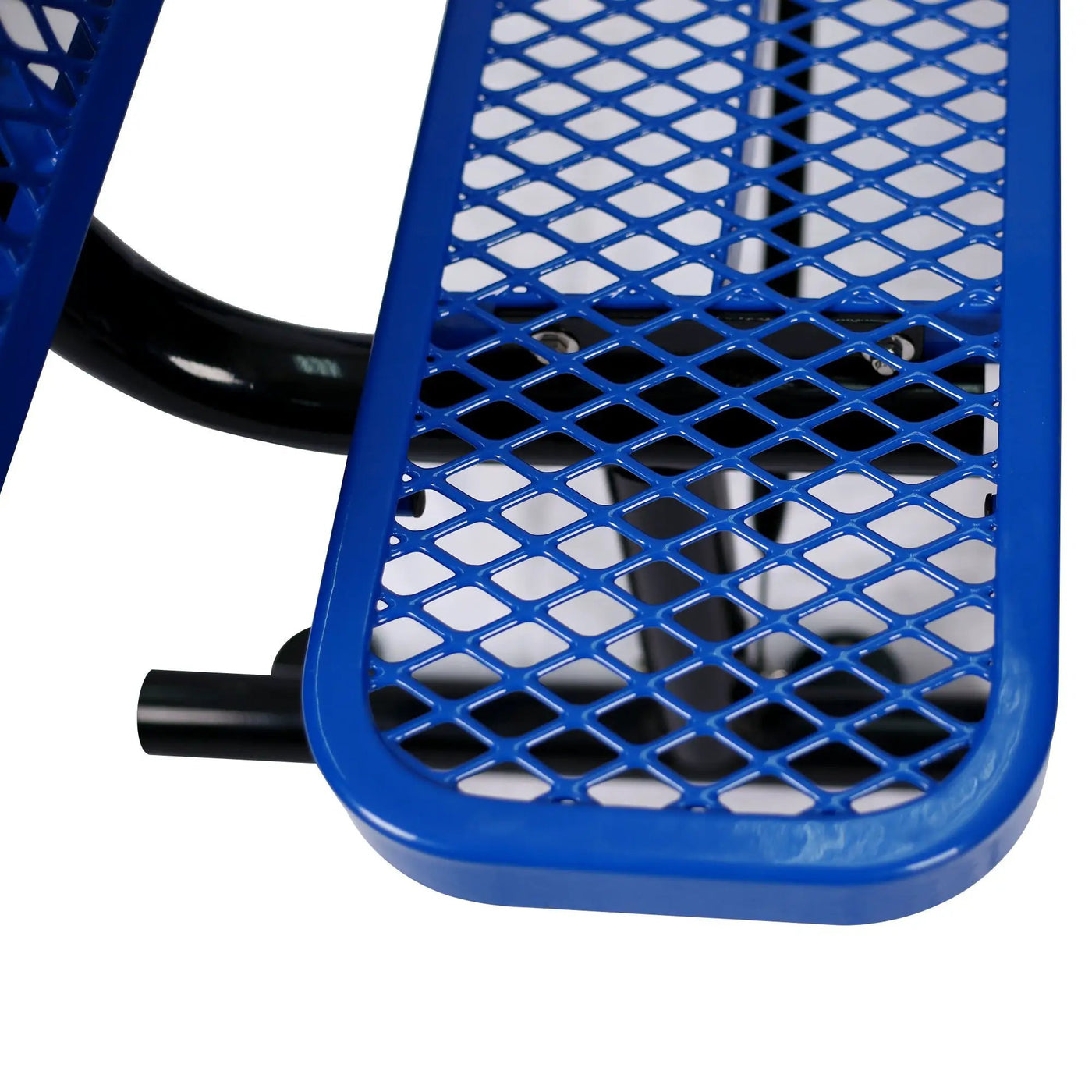 6' Outdoor Steel Bench With Backrest by HouseOfZazla