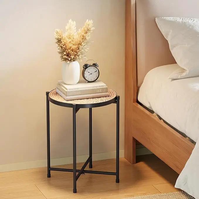 Bamworld Rattan Plant Stand Indoor,Round Plant Table for Large Plants,Tall Heavy Duty Plant Holder for Living Room Bedroom Balcony,Boho Rattan Decor by GreenHaven Gardens