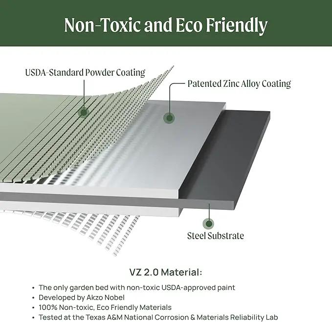 Rolling Elevated Raised Garden Bed-V Series, 2' x 6' Garden Beds with Legs & Storage Rack for Patio & Porch, 1000 Lbs Weight Capacity, Outdoor Planter Box for Vegetables Flower Herbs, Pearl White by GreenHaven Gardens