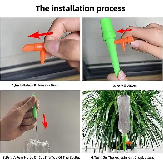 Self Watering Planter Insert Devices, Garden Automatic Watering System, Plant Watering Spikes for Outdoor Plants, Potted Plant Watering System for Vacation（16 PCS) by GreenHaven Gardens