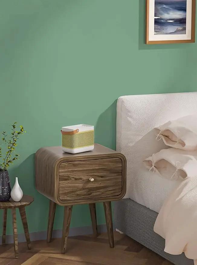 Dimoon 236''x17.7'' Green Peel and Stick Wallpaper Contact Paper Modern Self Adhesive Wall Paper Removable Renter Friendly Textured Solid Color Shelf Cabinet Vinyl Roll (236''x17.7'',Spring Green) by GreenHaven Gardens