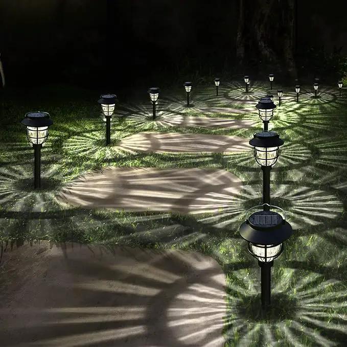 6 Pack Solar Pathway Lights Outdoor - Bright Solar Powered Garden Lights with Warm White LED, Auto On/Off Waterproof Path Lights Decorative, Landscape Lighting for Yard Patio Walkway Driveway by GreenHaven Gardens