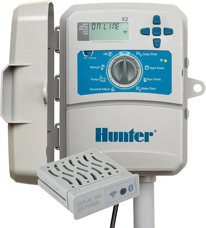 Hunter Hydrawise X2-1400 14 Station Hydrawise Controller Bundeled with Wand WiFi Module X2 14 Zone Outdoor or Indoor Smart Internet X21400 Irrigation Timer by GreenHaven Gardens