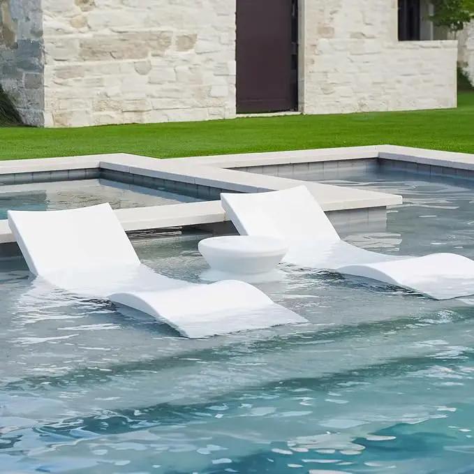 Ledge Lounger Oasis Bundle 2 Chaises + 1 Side Table no Hole by GreenHaven Gardens