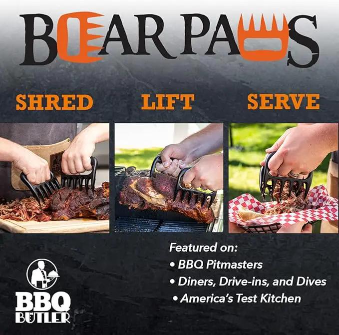 The Original Bear Paw Meat Shredder - Claws for Shredding Pork, Chicken & Any Meat (Teal) by GreenHaven Gardens
