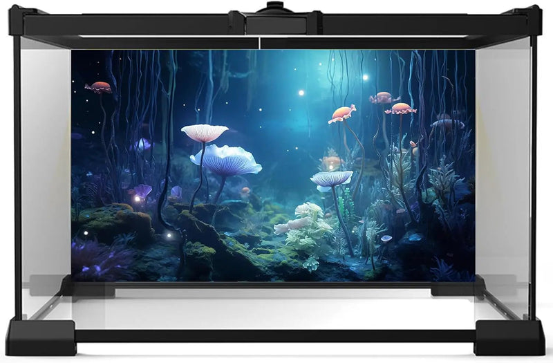 Aquarium Background Surreal Underwater Garden Fish Tank Background Lush Moss Aquatic Plants Tropical Style Landscape Terrarium Tank Backgrounds Under Sea World Aquarium Tank Wallpaper Poster 30x18in by GreenHaven Gardens