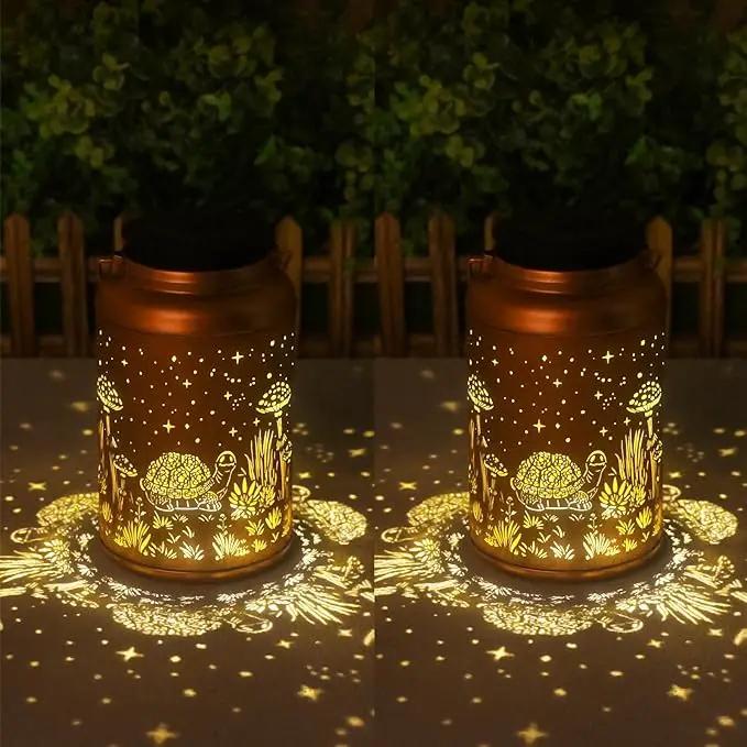 2 Pack Turtle Solar Lanterns Outdoor Waterproof - Hanging Turtle Solar Lights Garden Decor, Birthday Gifts for Women, Mom, Mothers Day Gifts, Outdoor Decor for Patio, Yard by GreenHaven Gardens