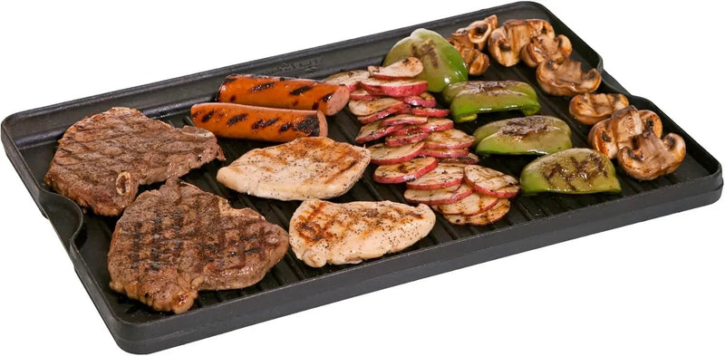 Camp Chef Reversible Pre-seasoned Cast Iron Griddle, Cooking Surface 16" x 24" by GreenHaven Gardens