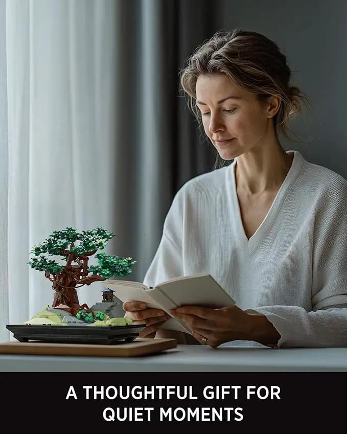 Nifeliz CHAN Bonsai Tree Building Set, Artificial Plant Model Toy for Desk or Home Decor, Peaceful Gift Idea for Adults and Nature Lovers (733 PCS, NF10322) by GreenHaven Gardens
