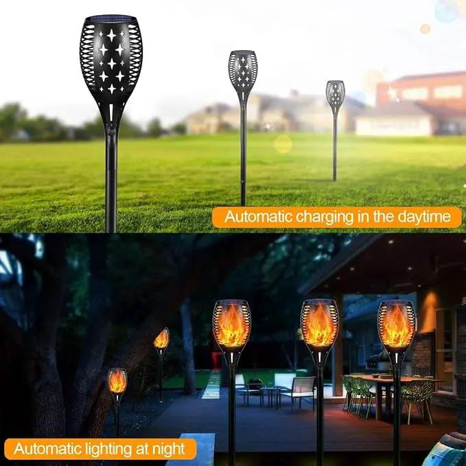 YoungPower Solar Outdoor Torch Lights Flicking Flame,Outdoor 43" Large Landscape Lighting Outdoor Path Lights Waterproof Flame for Garden Yard Patio, 4 Pack by GreenHaven Gardens