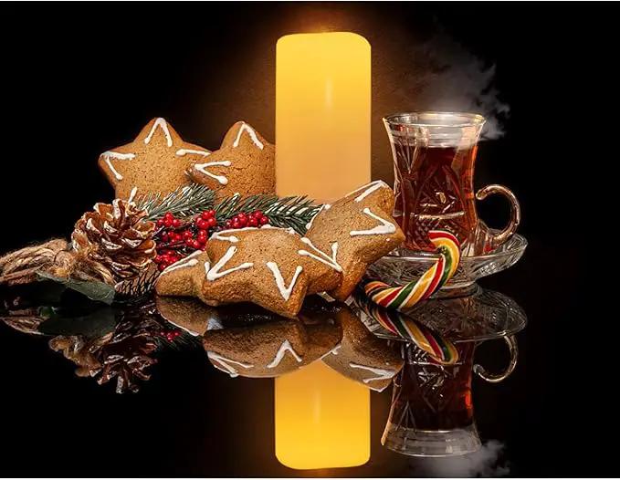 iZAN 1 PCS Outdoor Flameless LED Pillar Candle with Remote & Timer - Long Lasting Waterproof Flickering Battery Operated Electric Candle for Christmas Lantern Party Wedding Decoration 3"x8" by GreenHaven Gardens