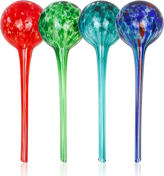 Besti Self-Watering Globes – 4-Pack Extra Large Watering Globes for Plants – Automatic Watering System for Potted Plants – Holds 380-400ml, Waters Plants Up to 2 Weeks (Set of 4 Extra Large) by GreenHaven Gardens