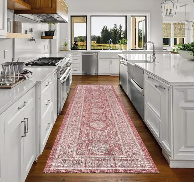 Keen Home Design Terrace Outdoor Runner Rug - 2x8 Washable Indoor/Outdoor Rug for Patio, Kitchen, Balcony, Beach, Garden, Deck and Porch, Size: 2'2"x7'7" by GreenHaven Gardens