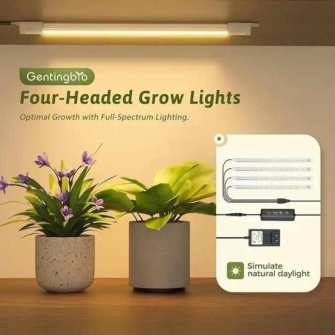 Plant Stand Indoor with Grow Lights Tall Plant Shelf Outdoor Plant Rack Metal Plant Holder Waterproof Black for Multiple Plants Table Flower Pot for Living Room Patio Balcony Garden by GreenHaven Gardens