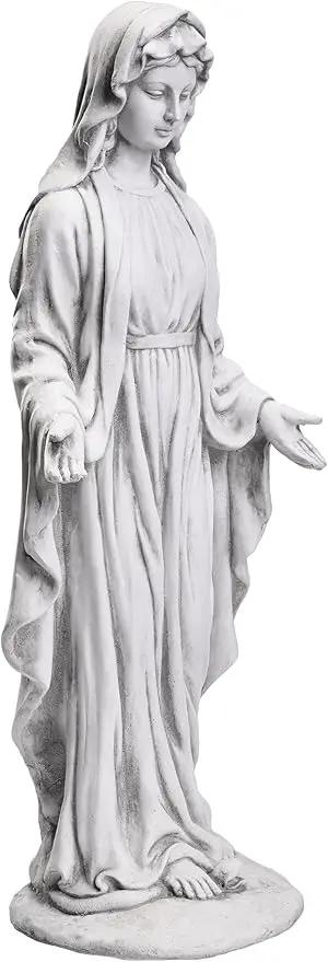 TOETOL Virgin Mary 29.9 Inch Outdoor Statue Religious Blessed Mother Garden Decor Statues Catholic Mother Mary Yard Patio Deck Home Entryway Hallway Sculpture by GreenHaven Gardens