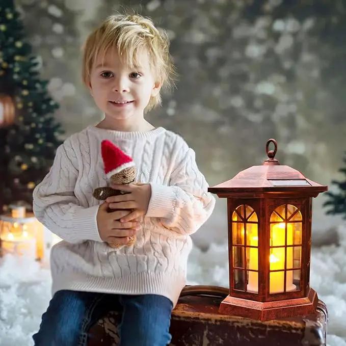Solar Outdoor Waterproof Hanging Lantern, Yard Decorative Solar Lights PVC Upgrade 3 LED Flickering Flameless Candle Decorative Lights for Garden(Garden Candle) by GreenHaven Gardens