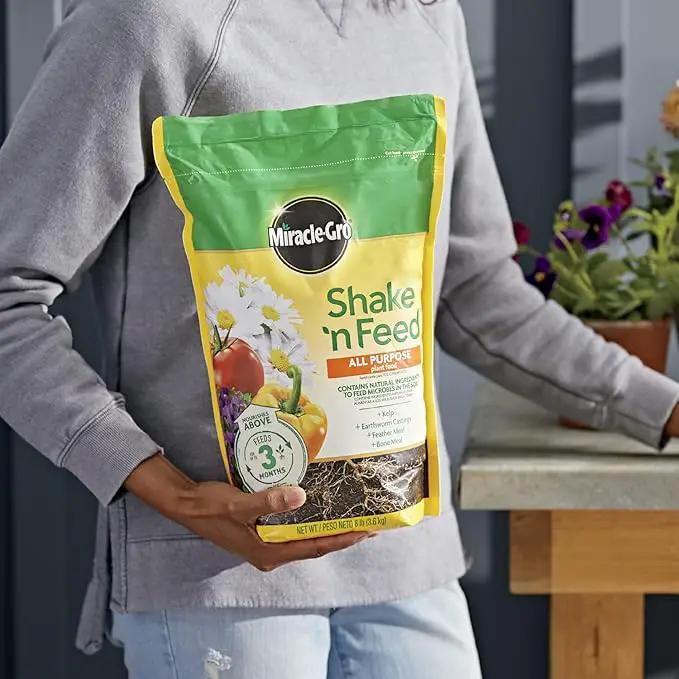 Miracle-Gro Shake 'N Feed All Purpose Plant Food, For In-Ground and Container Plants, Feeds for up to 3 Months, 8 lbs. by GreenHaven Gardens