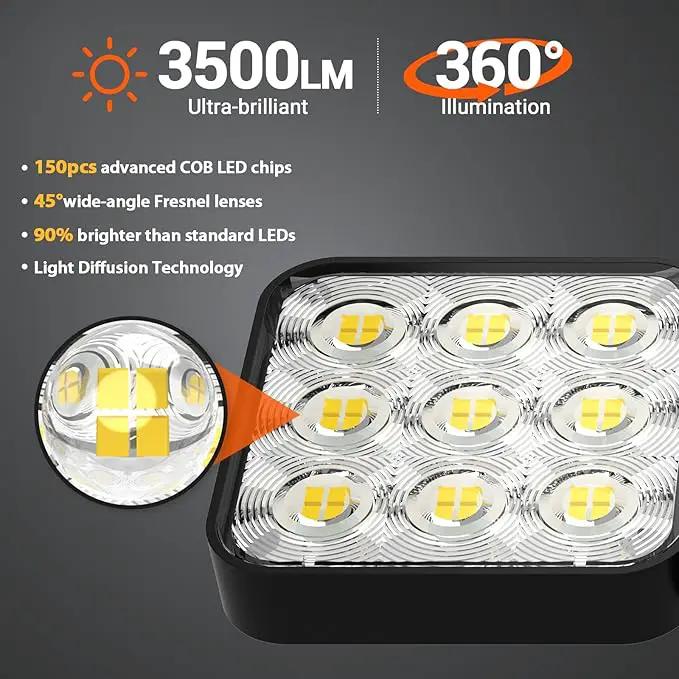 WdtPro Solar Lights Outdoor Waterproof 1 Pack, 3500LM Super Bright Motion Sensor Solar Powered LED Flood Lights, Upgrade Glass Panel, Solar Security Light Spotlights for Outside Yard by GreenHaven Gardens