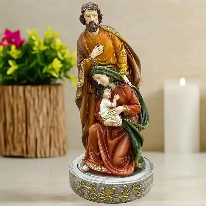 Jesus Statue Outdoor Decor Solar Lights, Religious Garden Statue, Blessed Father Outdoor Figure for Home/Garden Decor, Gift for Men/Father(11.22” H) by GreenHaven Gardens