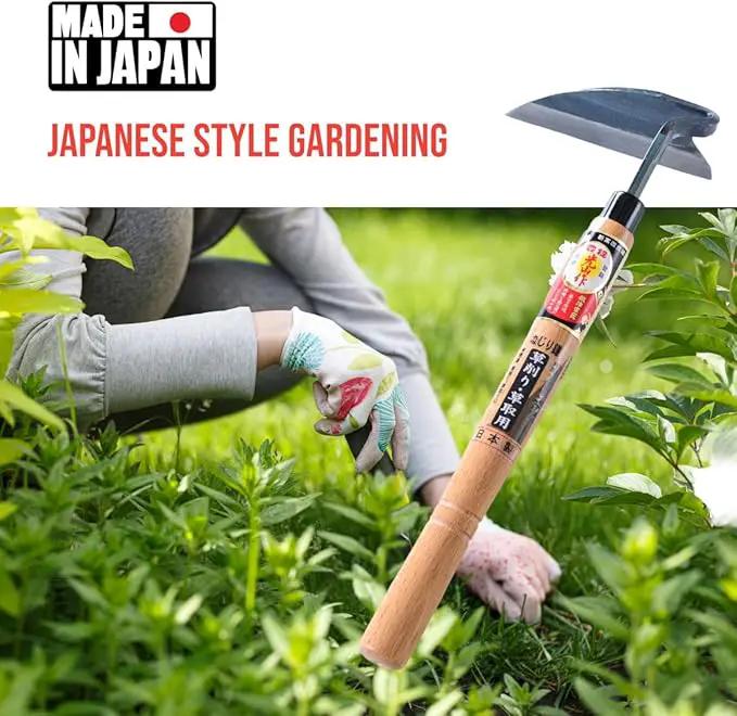 Gardening Weeding Sickle Hand-held Tools [Made in Japan] Japanese Garden Weeder Hand Hoe by GreenHaven Gardens