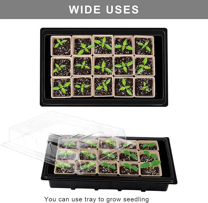 Aodaer 247 Pack Seed Starter Kit Including Peat Pots for Seedlings Seed Starter Tray with Plant Labels, Tool, Plastic Growing Trays Germination Tray Paper Seedling Cups for Indoor Outdoor Garden by GreenHaven Gardens