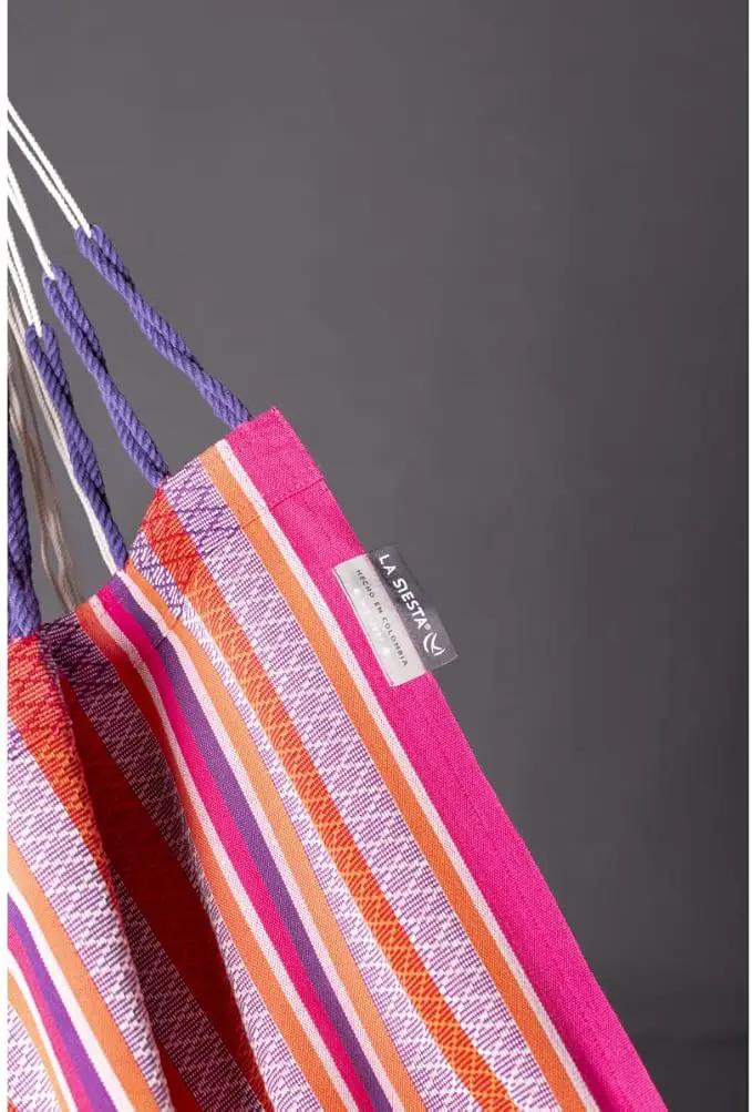 LA SIESTA - Large Comfort Habana Cotton Hammock - Indoor/Outdoor Swing Chair - Max 285 Lbs, Flamingo by GreenHaven Gardens
