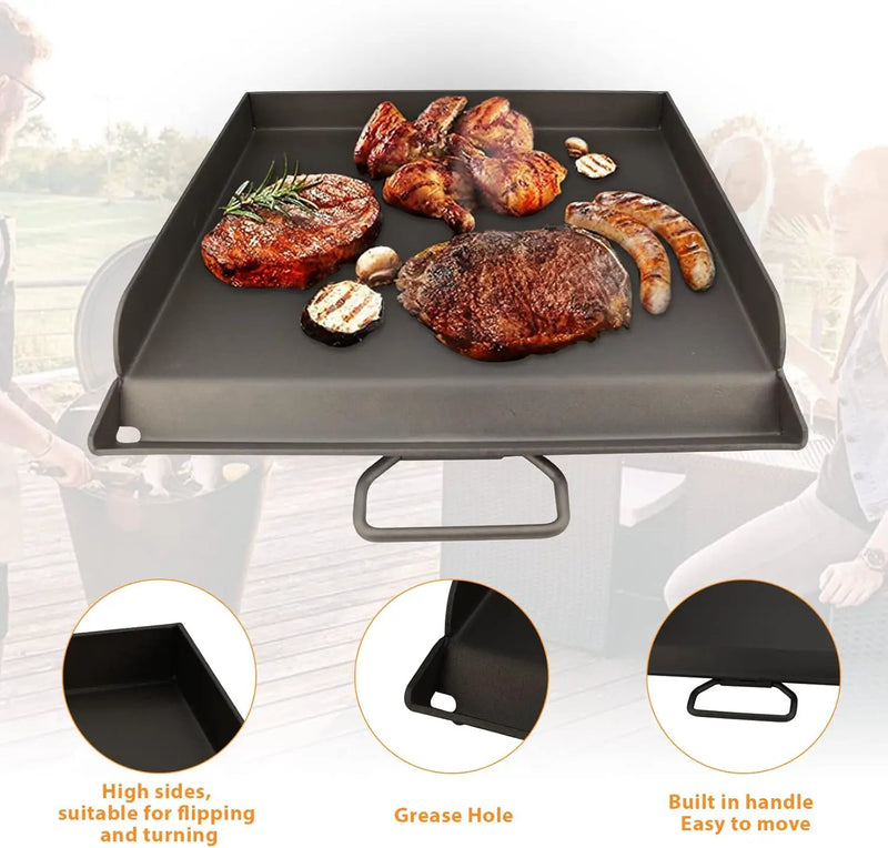Uniflasy Fry Griddle for Camp Chef Stove, 14" x16" Flat Top Gas Grill Griddle for Camp Chef EX60LW EX60P EX60FP EX60B EX280LW DB60D YK60LW EX90LW SB30D, Professional Griddle Flat Top Plate by GreenHaven Gardens