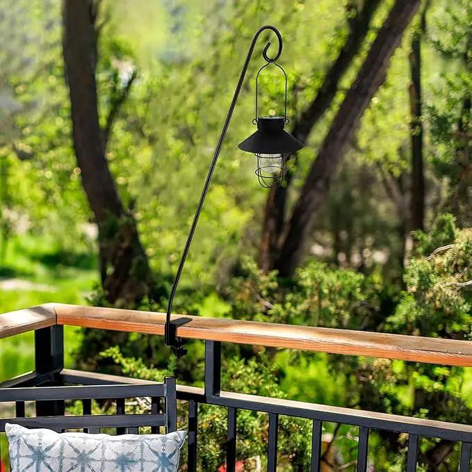 MIXXIDEA Heavy Duty Deck Rail Pole Deck Hook, Extensible and Adjustable Deck Hook for Hanging Bird Feeder, Plants, Suet Baskets,Wind Chimes,Lanterns by GreenHaven Gardens