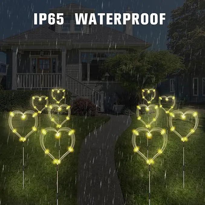 Maleyt Solar Garden Lights 8 Pack, Solar Powered Outdoor Decorative Lamps, 120 LED Solar Firework Lights with Remote Control, 8 Modes Waterproof DIY Landscape Lighting for Backyard Garden Decoration by GreenHaven Gardens