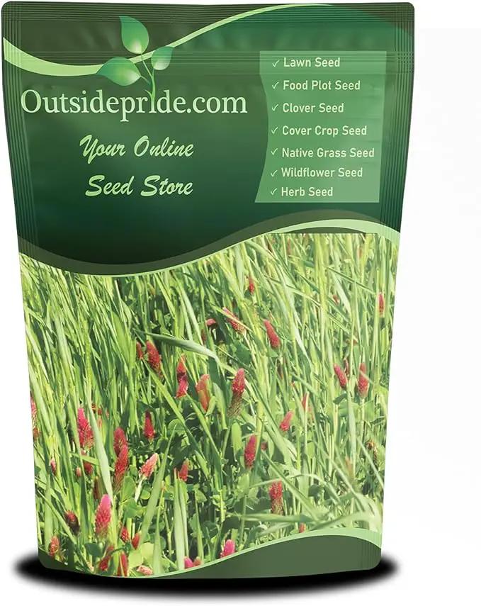 Outsidepride Gardenway Cover Crop Seeds - 5 lbs Nutrient-Rich Seed Mix for Soil Health Improvement & Home Gardens - Mixture of Triticale, Peas, Oats, Vetch, Annual Ryegrass, Crimson Clover by GreenHaven Gardens