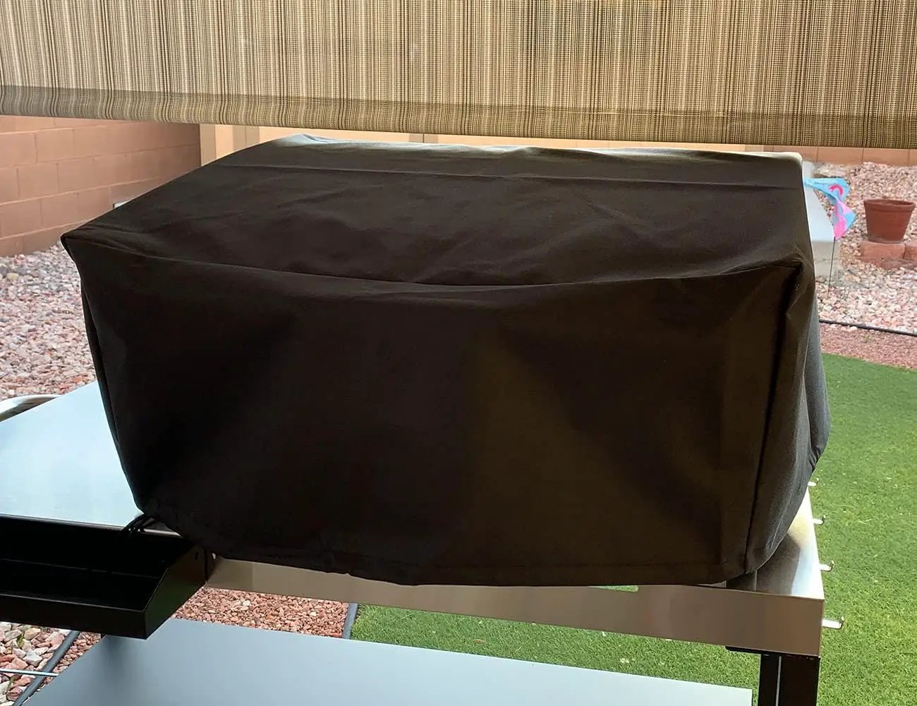 Tabletop Grill Cover for Pit Boss 75275 & PB336GS, Cuisinart CGG-306 Covers 24 Inch Table Top Most 2-Burner Portable Heavy Duty Waterproof Black WC003 24L*18W*13H inch (Black) by GreenHaven Gardens