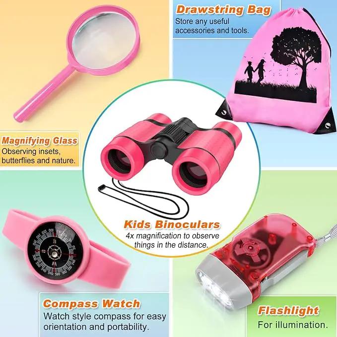Kids Explorer Kit & Bug Catcher Kit, Camping Gear for Kids, Outdoor Exploration Set with Backpack & Binoculars, Ideal Outdoor Adventure Toys for Boys Girls 3-12 by GreenHaven Gardens